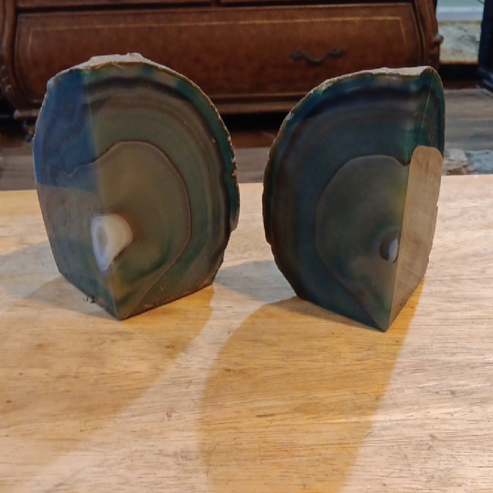 Agate Stone Bookends